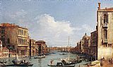 The Grand Canal from Campo S. Vio towards the Bacino by Canaletto